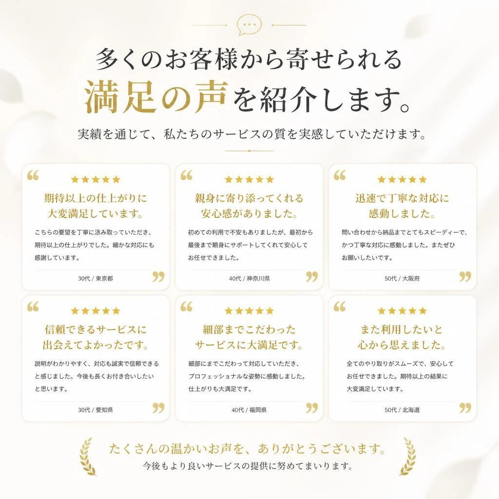 お客様の声