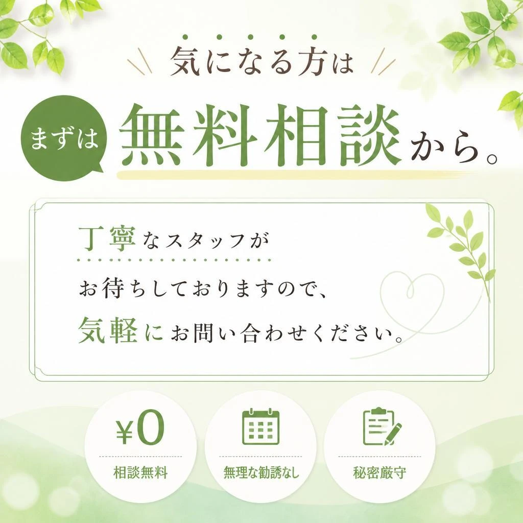 お問い合わせは簡単！