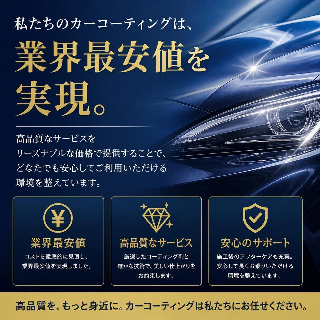 業界最安値の提供