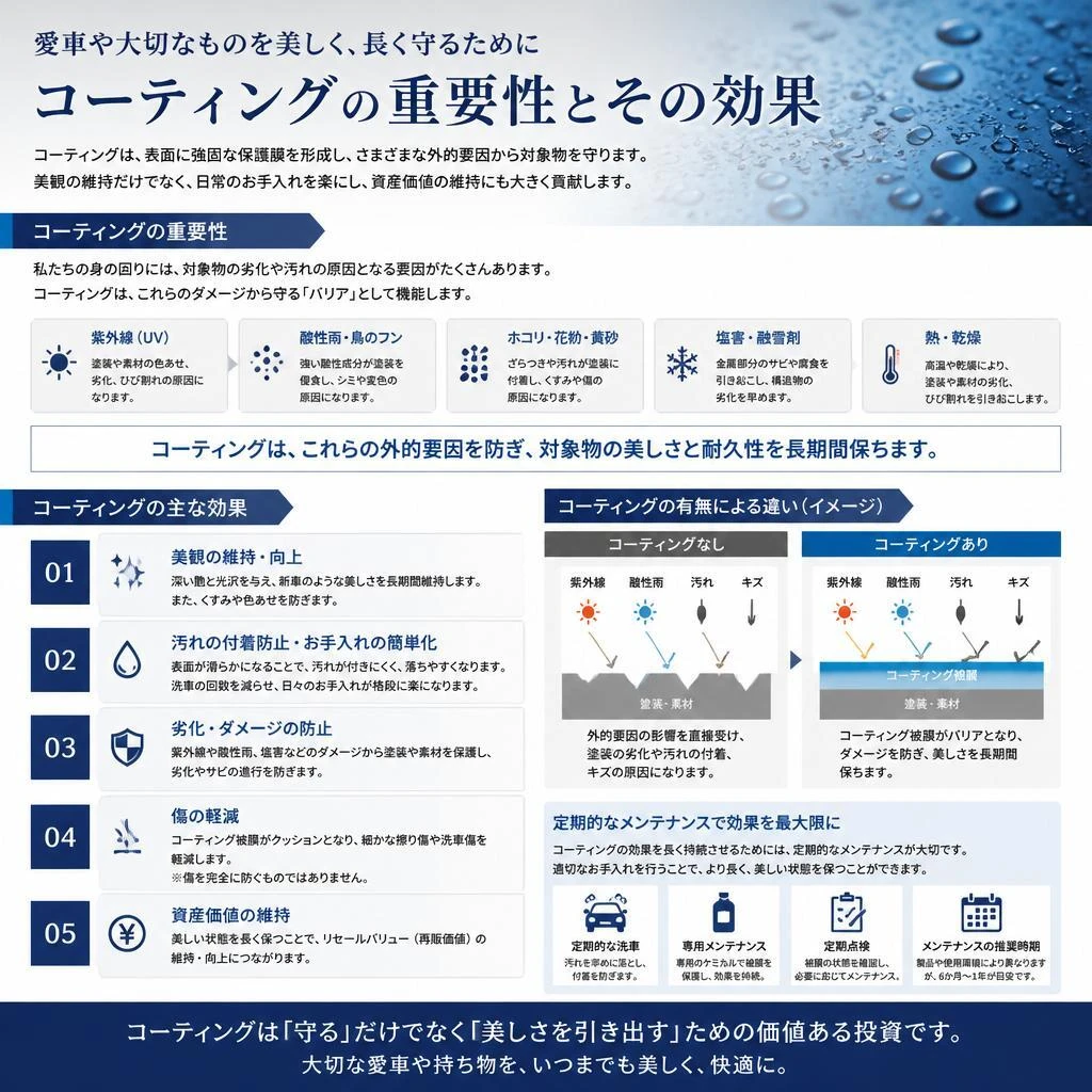 なぜカーコーティングが必要なのか？