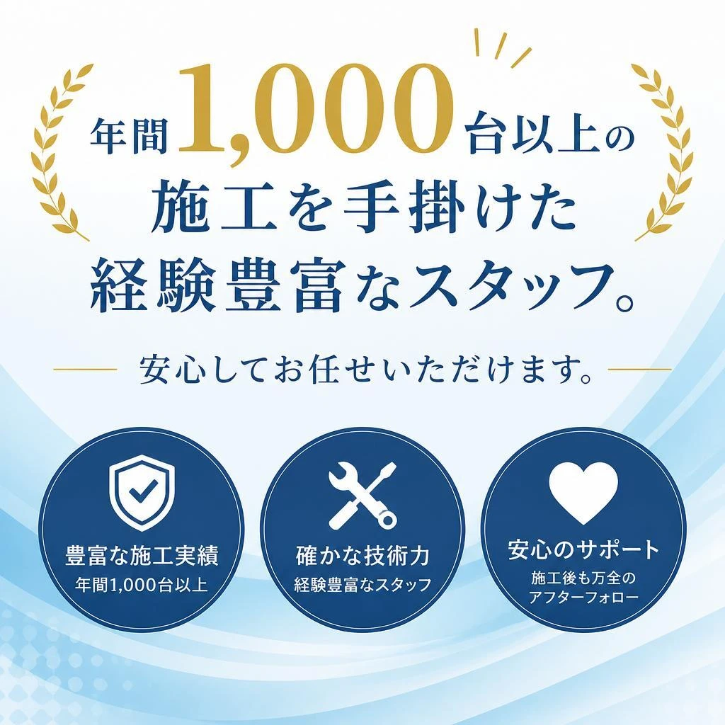 実績と信頼のあるスタッフ