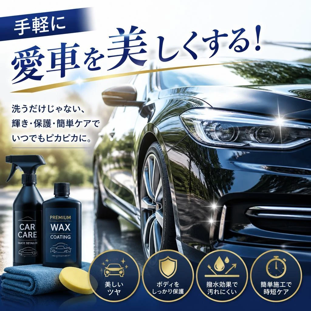 手軽に愛車を美しくする！