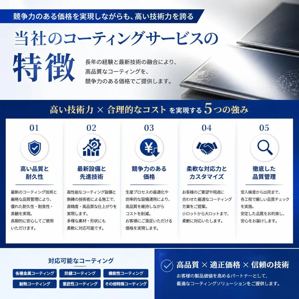 低価格でも高品質！