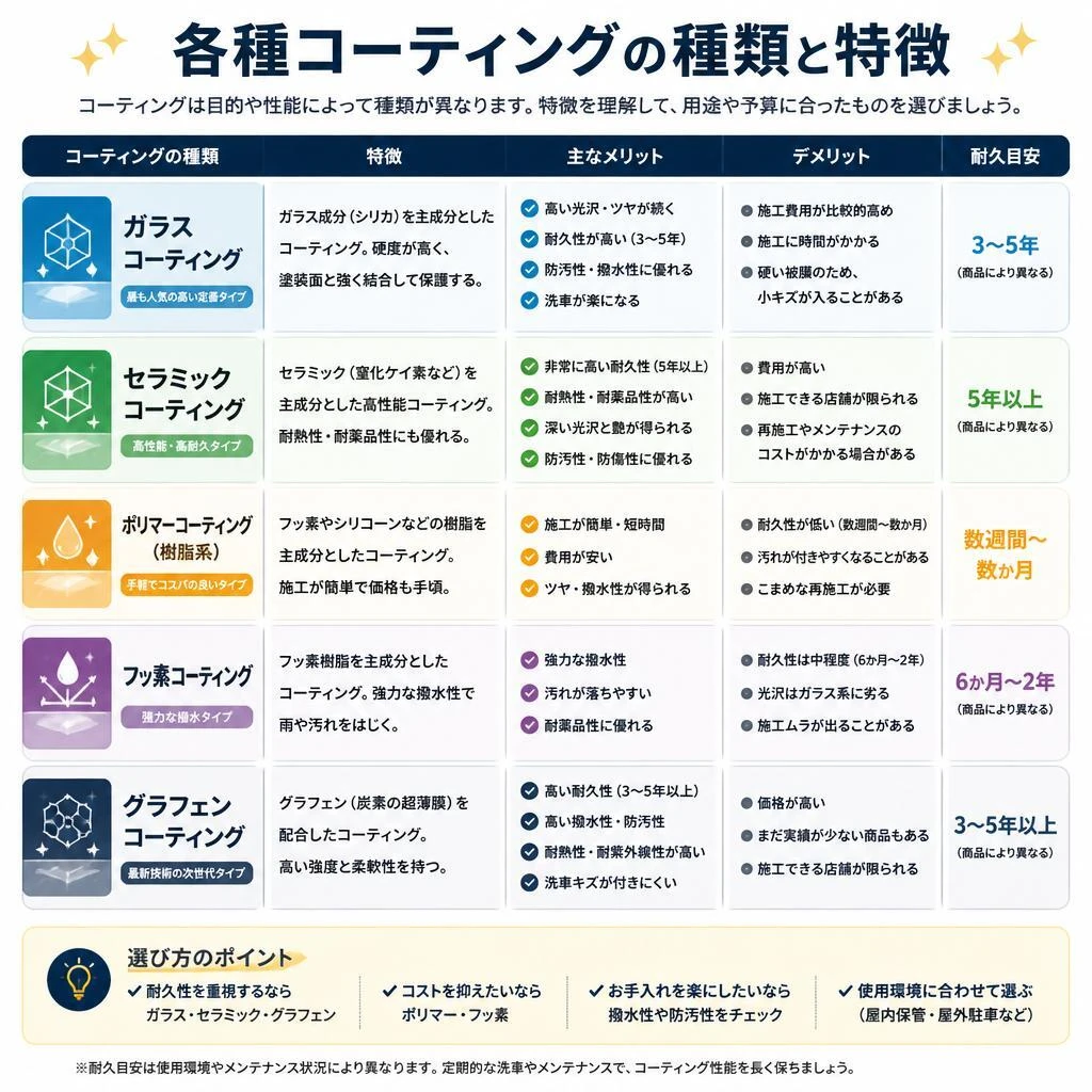 4. コーティングの種類とその特徴